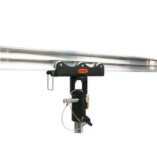 DOUGHTY vogn for studio rail m/28mm hun 6 Hjul. SWL 100Kg