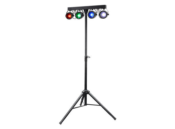 EQUINOX Microbar COB System Lyspakke 4 x 20W RGB LED. Stativ og bag inkludert