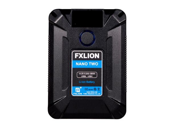 FXLION V-lock Nano Two batteri 14.8V, 98Wh. D-tap, USB-A, USB-C inn/ut