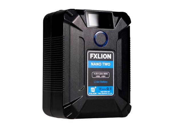 FXLION V-lock Nano Two batteri 14.8V, 98Wh. D-tap, USB-A, USB-C inn/ut