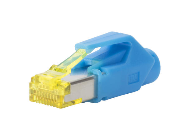 HIROSE RJ45C6A-BL Cat.6a, 500Mhz, 10Gbit Blå. Maks kabel Ø6.6mm