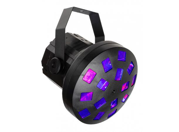 JB SYSTEMS USB MUSHROOM Lyseffekt 4 x 2W LED. USB-C inn. Adapter inkludert