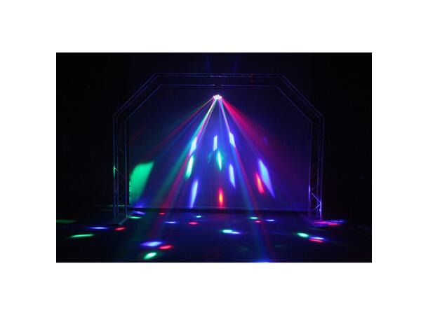 JB SYSTEMS USB MUSHROOM Lyseffekt 4 x 2W LED. USB-C inn. Adapter inkludert