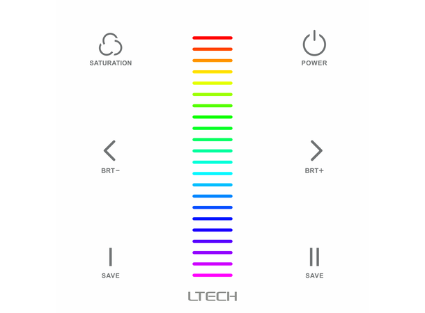 LTECH EX3 RGB kontroller DMX og RF