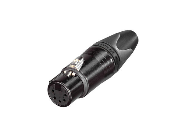 NEUTRIK NC5FXX-BAG 5-pin XLR hun kontakt Sort
