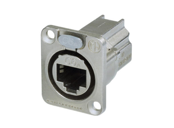 NEUTRIK NE8FDX-P6 EtherCon Feed-thr. Nikkel. For D-panel. CAT6A