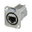 NEUTRIK NE8FDX-P6 EtherCon Feed-thr. Nikkel. For D-panel. CAT6A