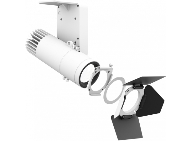 PROLIGHTS Låvedør og filterramme for EclDisplay (wash-linse), hvit