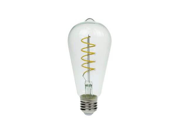 PROLITE LED Filament pære, Funkyfil E27 4W, Yellow, Ikke dimbar