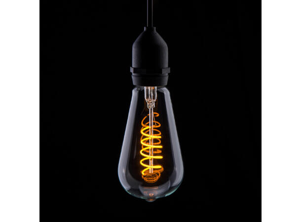 PROLITE LED Filament pære, Funkyfil E27 4W, Yellow, Ikke dimbar