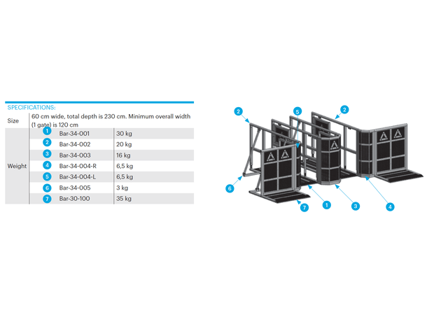PROLYTE BAR-34 Barrikade, line-up 2M Side, Alu