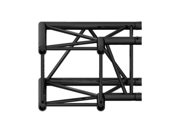 PROLYTE H40V-C003 Firkant hjørne 2-Veis 90°, Sort, Ø48x3mm