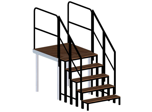 PROLYTE SM-STAIR EasyStair modultrapp 60cm, Enkel Trappemodul