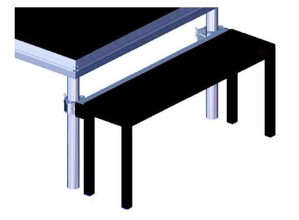 PROLYTE SM-STAIR EasyStair modultrapp Podiekobling 2M, Kobling Til StageDex