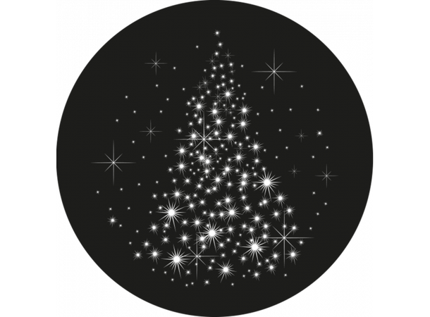 Prolights Gobo xmas Glitter Tree F size,  Black and white