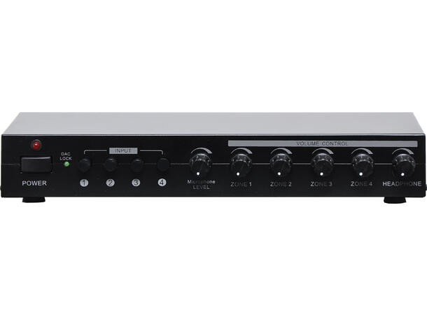 REDBACK A4199 4-kanals mikserforsterker 4 x 30W stereo utganger (15W+15W)