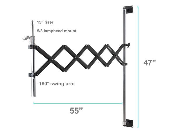 SBL Saksearm for lys/kamera Maks lengde 140 cm