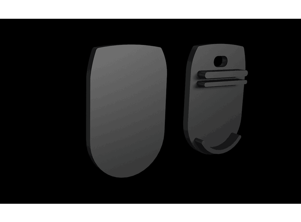 SBL endekappe for 19 x 29.8 mm profil Sort. Par