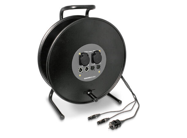 SOMMER MHFHHM00/02-5000 Multikabel 50m. 2 x 3-pin XLR, Strøm, 3 x 1,5mm2