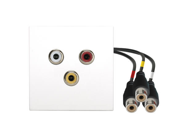 SOMMER W45W-3513 SYSWALL45 Modul Hvit. RCA Modul Y/R/W. Kabel ut