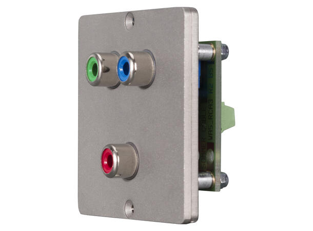 SOMMER W50M-2386 SYSWALL50 Modul Stål. 3 x RCA (RGB). Skruterminal