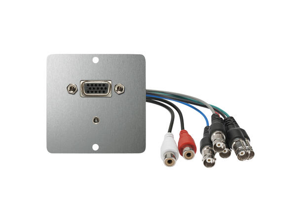 SOMMER W50M-2489 SYSWALL50 Modul Stål. 1 x VGA/3.5mm MJ- 2 x RCA/5 x BNC
