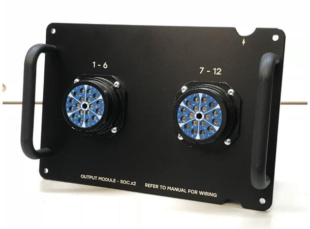 STAGESMARTS Utgangsmodul, 2 x 19P SOCA For smartPDU serien