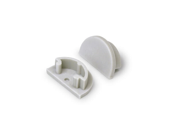TOPMET Aluprofil ARC12_D 20x3,3mm 2m, Sort, Opal diffusor
