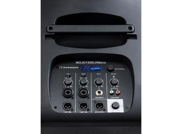 AUDIOPHONY MOJO1200LINEevo høyt. system Aktiv subwoofer + column array topp