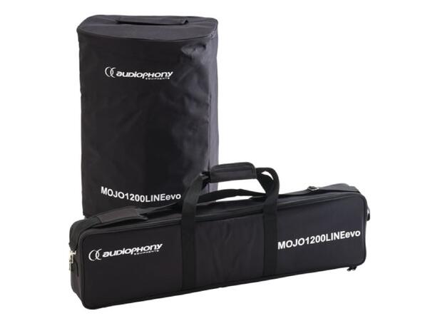 AUDIOPHONY MOJO1200LINEevo høyt. system Aktiv subwoofer + column array topp