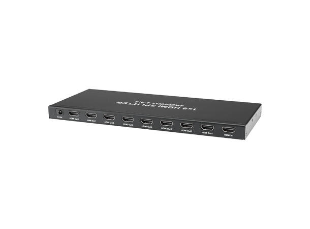 BASIC DVM-SP18 HDMI splitter 1 inn 8 ut 480i/p, 576i/p, 720i/p, and 1080i/p