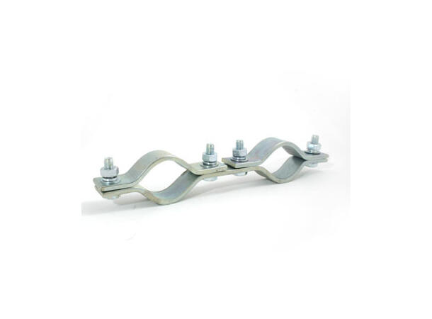 DOUGHTY rør til rør clamp Ø48mm, 150mm Zinc plated