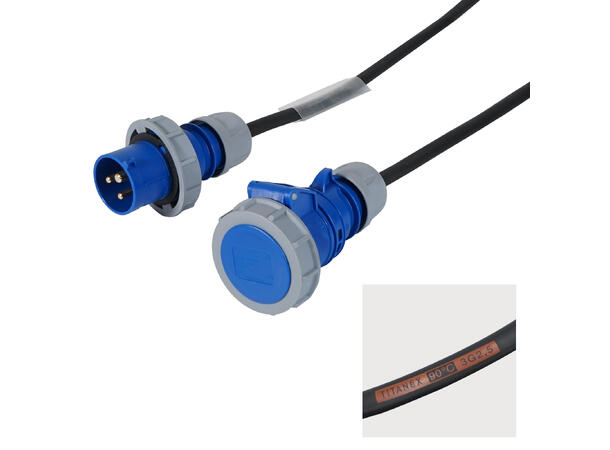 ELUMEN8 PCE 16A Skjøtekabel, IP67 25m, 3 x 2,5mm2, H07RN-F