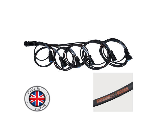 ELUMEN8 Socapex 19-Pin Male-16A Female 2.5mm Staggered Fan-Out Cable