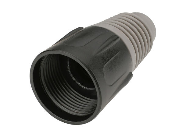 HICON HI-XCAP8 Metall bakstykke for XLR Grå hette. Passer HICON XLR plugger