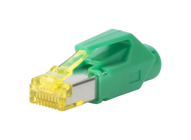 HIROSE RJ45C6A-GN Cat.6a, 500Mhz, 10Gbit Grønn. Maks kabel Ø6.6mm