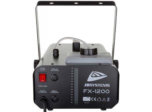 JB Systems FX-1200 Røykmaskin, 1200W Med trådløs fjernkontroll