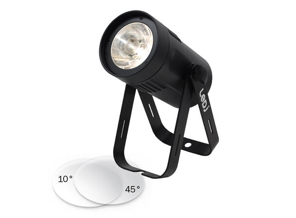 LEDJ 15W LED Eventspot DY, DMX Sort. 5000K daylight LED