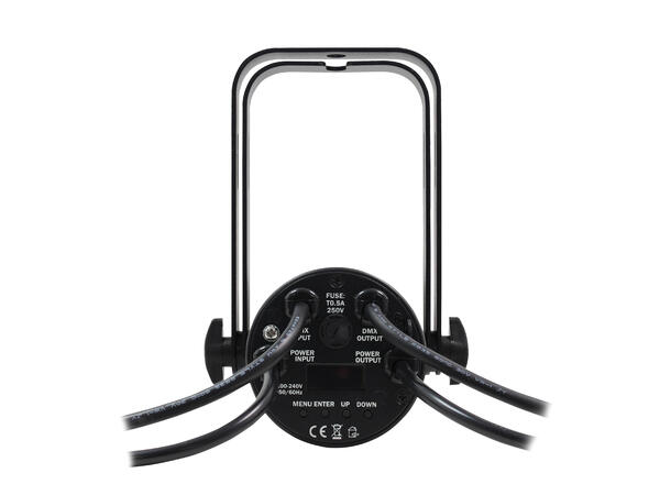 LEDJ 15W LED Eventspot DY, DMX Sort. 5000K daylight LED
