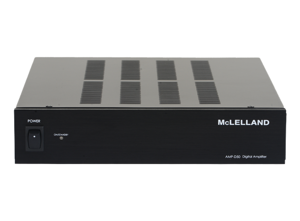 McLelland AMP-D50 2-kanals forsterker 2 x 50W @ 4 Ohm. 1/2 19" rack