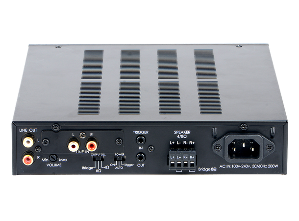 McLelland AMP-D50 2-kanals forsterker 2 x 50W @ 4 Ohm. 1/2 19" rack