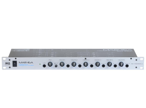 McLelland MR-16A Hodetelefonforsterker 6 x 6.3mm Stereojack ut
