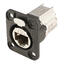 NEUTRIK NE8FDX-P6-B EtherCon feed-thr. Sort. For D-panel. CAT-6A