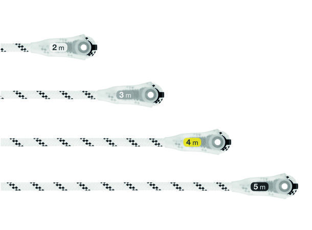 PETZL GRILLON Anker-/støtteline Hvit/gul, 5 meter