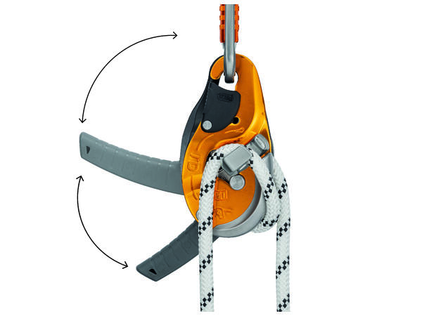PETZL I'D EVAC Taubrems Sort, for 10-11,5mm tau, selvlåsende