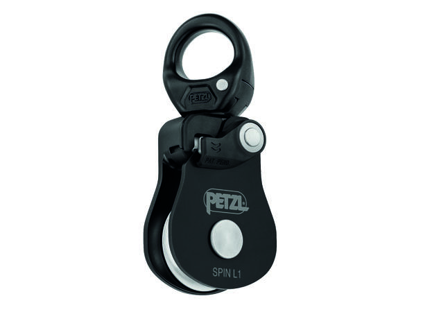 PETZL SPIN L1 Trinse Sort, for 7-13mm tau, med svivel