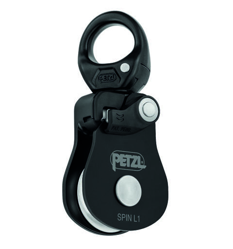 PETZL SPIN L1 Trinse Sort, for 7-13mm tau, med svivel