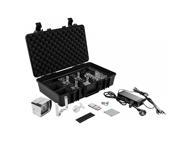 PROLIGHTS DOTQPACKMR Lyspakke 6x DOTQMR, charger, IR remote & case
