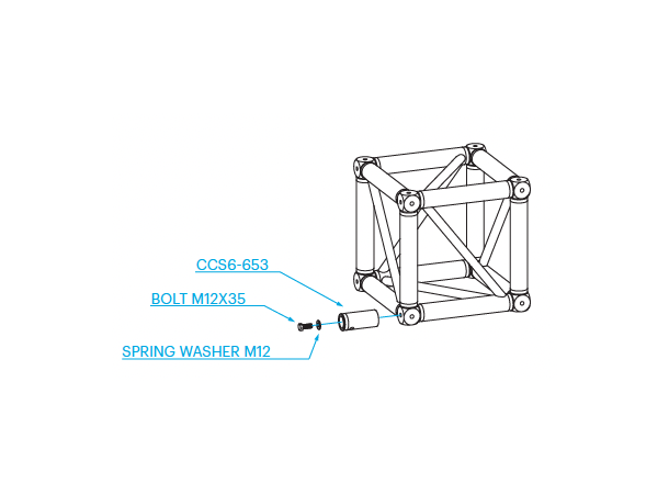 PROLYTE BOX-40L Boxcorner Alu U/Koblinger