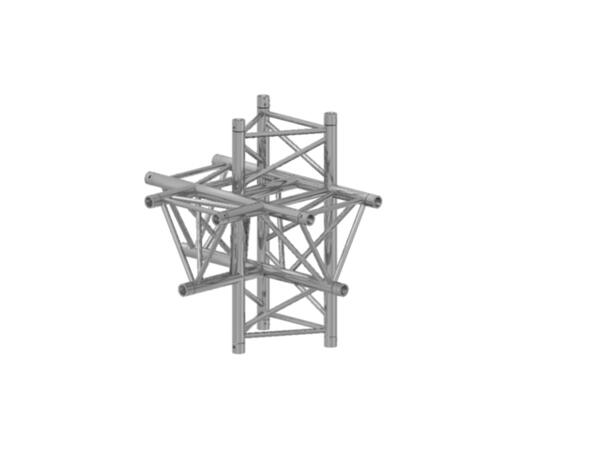 PROLYTE H40D-C021 Trekant hjørne 5-Veis, Alu, Ø48x3mm